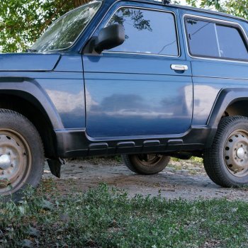 989 р. Пороги накладки Autodemic  Лада Нива 4х4  2121 - нива 4х4  2121 (Текстурная поверхность)  с доставкой в г. Майкоп. Увеличить фотографию 9
