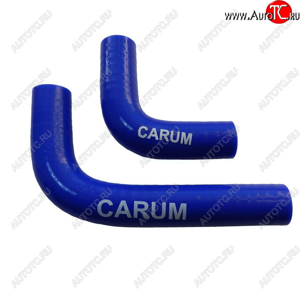 399 р. Патрубк радиатора печки (карбюратор, силикон) CARUM Лада нива 4х4 2121 (Legend) 3 дв. 2-ой рестайлинг (2021-2025) (комплект 2 шт.)  с доставкой в г. Майкоп