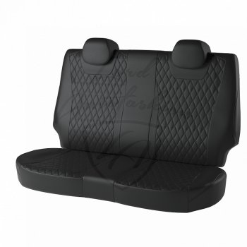 13 949 р. Чехлы для сидений (экокожа) Lord Autofashion Байрон  Лада нива 4х4  2131 (2014-2019) Урбан 3 дв. дорестайлинг (Чёрный, вставка чёрная, строчка чёрная)  с доставкой в г. Майкоп. Увеличить фотографию 2