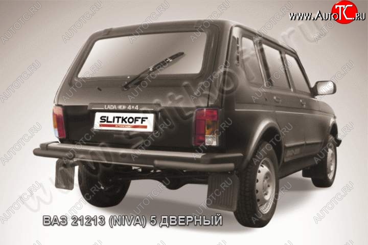 4 189 р. Уголки d57 Лада нива 4х4 2131 5 дв. дорестайлинг (1993-2019) (Цвет: серебристый)  с доставкой в г. Майкоп