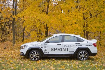 22 999 р. Комплект накладок на арки, порогм и молдингов Rally Sport Лада Веста Кросс 2180 седан рестайлинг (2022-2025)  с доставкой в г. Майкоп. Увеличить фотографию 4
