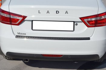 499 р. Защитная накладка заднего бампера Тюн-Авто Лада Веста 2180 седан дорестайлинг (2015-2023)  с доставкой в г. Майкоп. Увеличить фотографию 3