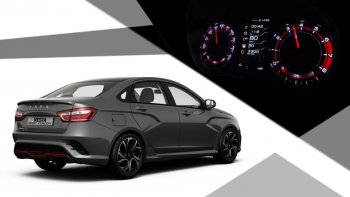62 999 р. Приборная панель Ferrum GF 940 SPORT Edition Лада Веста 2180 седан дорестайлинг (2015-2023) (С кожаным щитком (строчка красная))  с доставкой в г. Майкоп. Увеличить фотографию 8