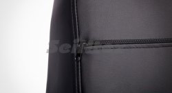 5 999 р. Чехлы для сидений SeiNtex (экокожа, 60/40, Aurbag) Лада Веста 2180 седан дорестайлинг (2015-2023) (черный)  с доставкой в г. Майкоп. Увеличить фотографию 6