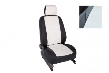 Чехлы Seintex (экокожа, 40/60, Airbag) Лада Веста ( 2180,  SW 2181) - Веста Кросс ( 2181,  2180) (черный/белый)