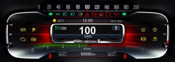 47 999 р. Электронная панель приборов Тюн-Авто “VISION GPS” (антирадар) Лада Веста 2180 седан дорестайлинг (2015-2023) (Темно-серый цвет, матовая фактура)  с доставкой в г. Майкоп. Увеличить фотографию 9