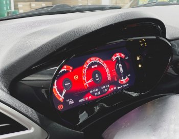 42 949 р. Электронная панель приборов Тюн-Авто “Vision” Лада Веста 2180 седан дорестайлинг (2015-2023) (Темно-серый, матовый)  с доставкой в г. Майкоп. Увеличить фотографию 2