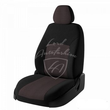 Чехлы для сидений Cross Lord Autofashion Дублин (жаккард) Лада Веста SW 2181 универсал дорестайлинг (2017-2022) (Черный, вставка Ёж Красный)