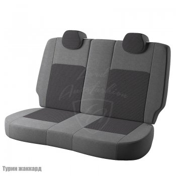 4 799 р. Чехлы для сидений Lord Autofashion Турин (жаккард)  Лада Веста  SW 2181 (2017-2025) универсал дорестайлинг, универсал рестайлинг (Серый Норд, вставка Тропик)  с доставкой в г. Майкоп. Увеличить фотографию 2