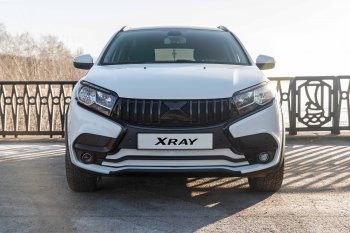 5 899 р. Решетка радиатора Next X Лада XRAY (2016-2022) (Черный глянец)  с доставкой в г. Майкоп. Увеличить фотографию 2