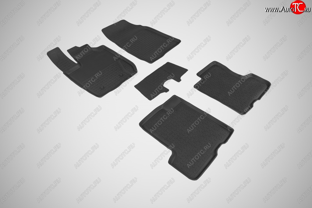 2 999 р. Износостойкие коврики в салон с высоким бортом SeiNtex Premium 4 шт. (резина) Лада XRAY (2016-2022)  с доставкой в г. Майкоп