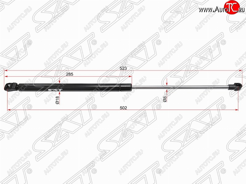 629 р. SAT крышки багажника SAT (L523 mm) Volkswagen Golf 4 (1997-2003)  с доставкой в г. Майкоп