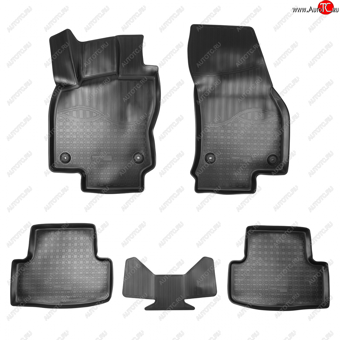 2 139 р. Коврики салона Norplast Unidec  Volkswagen Taos (2020-2022) (черные)  с доставкой в г. Майкоп