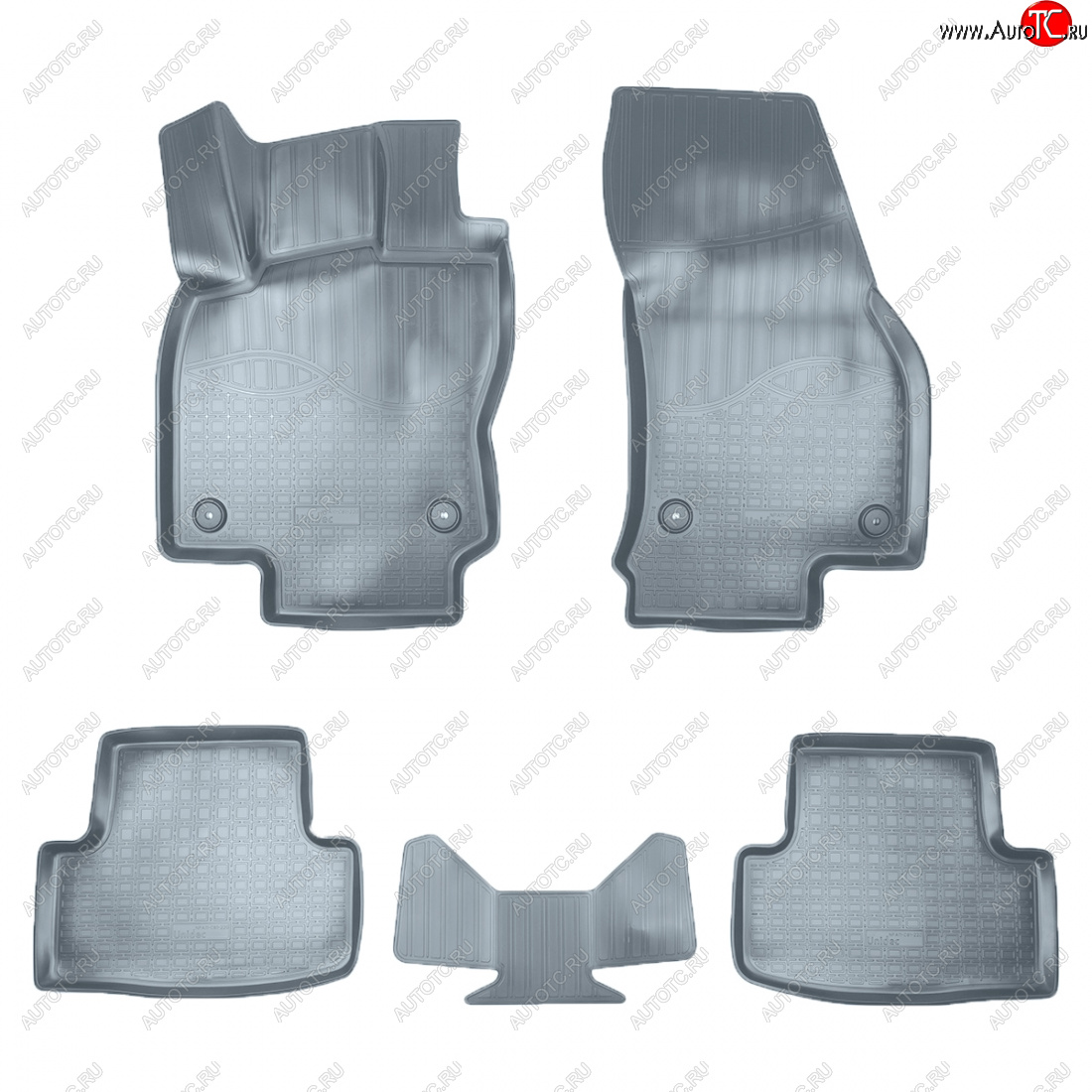 2 759 р. Коврики салона Norplast Unidec  Volkswagen Taos (2020-2022) (серые)  с доставкой в г. Майкоп