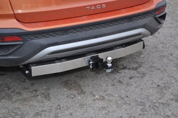 17 659 р. Фаркоп Petroil Tuning (съемный квадрат, с нержавеющей пластиной) Volkswagen Taos (2020-2022)  с доставкой в г. Майкоп. Увеличить фотографию 2