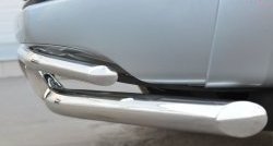 18 549 р. Защита переднего бампера (2 трубыØ63 и 42 мм, нержавейка) SLITKOFF  Volkswagen Amarok (2009-2016) дорестайлинг  с доставкой в г. Майкоп. Увеличить фотографию 3