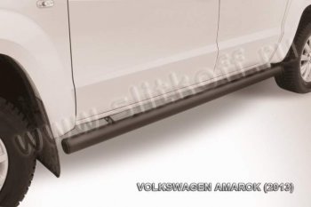 Защита порогов Slitkoff Volkswagen Amarok (2009-2016) дорестайлинг