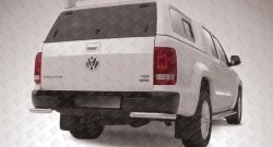 Защита заднего бампера из двух боковых уголков диаметром 57 мм Slitkoff Volkswagen Amarok (2009-2016) дорестайлинг