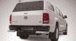 Защита заднего бампера из двух боковых уголков диаметром 76 мм Slitkoff Volkswagen Amarok (2009-2016) дорестайлинг