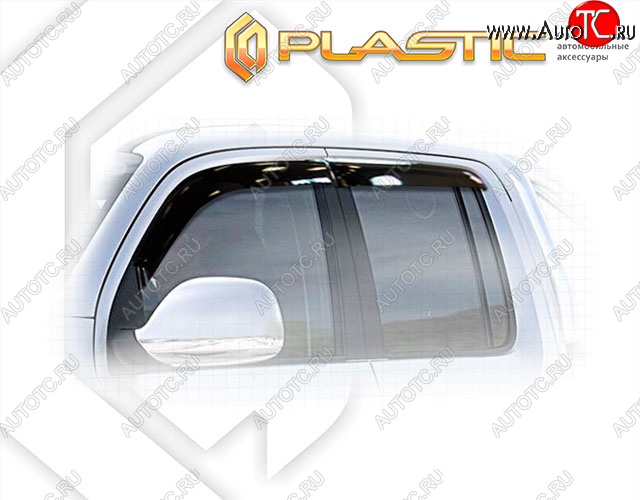 1 999 р. Дефлектора окон CA-Plastik Volkswagen Amarok рестайлинг (2016-2022) (Classic полупрозрачный, Без хром.молдинга)  с доставкой в г. Майкоп