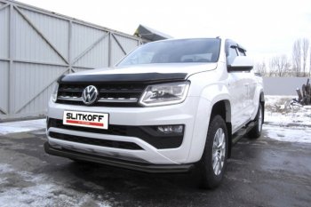 Защита переднего бампер Slitkoff Volkswagen Amarok (2016-2022) рестайлинг