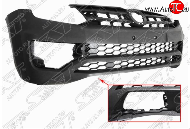 16 749 р. Передний бампер SAT Volkswagen Amarok рестайлинг (2016-2022) (Неокрашенный)  с доставкой в г. Майкоп