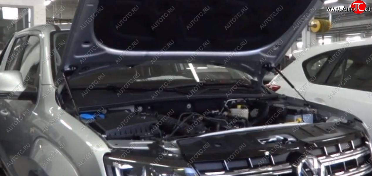 2 449 р. Упоры капота Russtal Volkswagen Amarok рестайлинг (2016-2022)  с доставкой в г. Майкоп