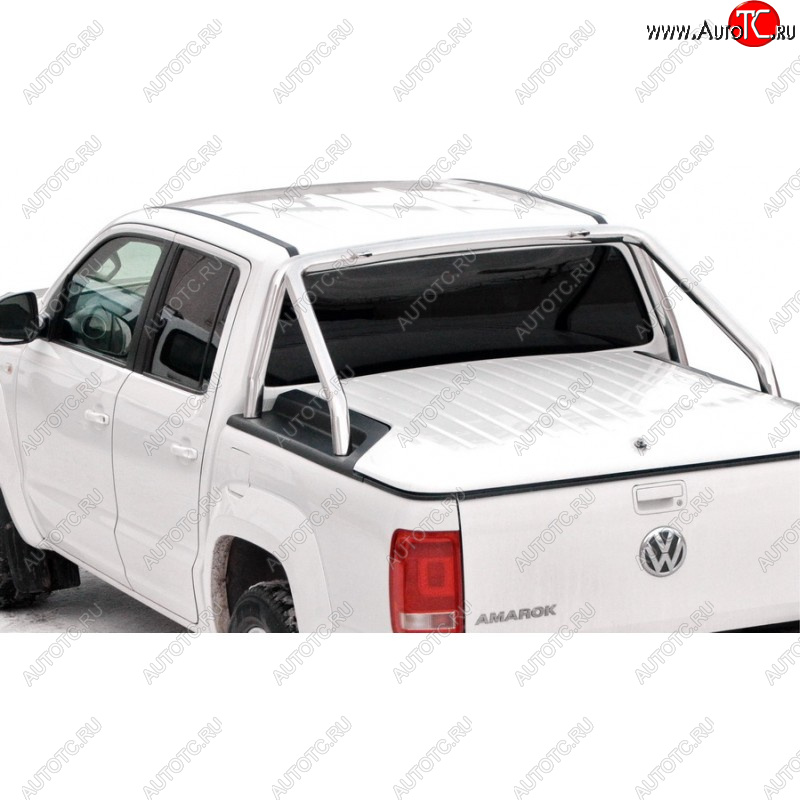 41 999 р. Защитная дуга багажника ТехноСфера (Техно Сфера) (Ø63,5 мм)  Volkswagen Amarok (2009-2016) дорестайлинг (Нержавейка)  с доставкой в г. Майкоп