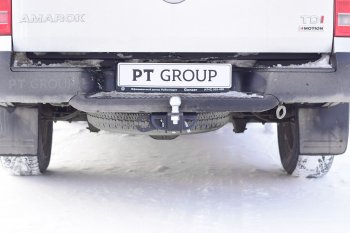 10 029 р. Фаркоп Petroil Tuning (съемный квадрат) Volkswagen Amarok рестайлинг (2016-2022)  с доставкой в г. Майкоп. Увеличить фотографию 3