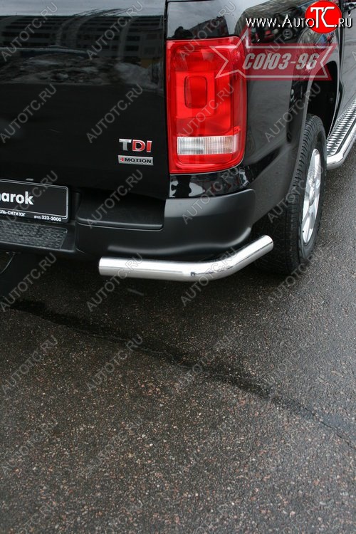 10 889 р. Защита заднего бампера Souz-96 (d60) Volkswagen Amarok дорестайлинг (2009-2016)  с доставкой в г. Майкоп