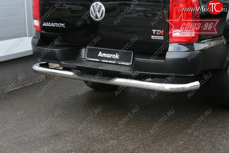 14 579 р. Защита заднего бампера с проступью Souz-96 (d76) Volkswagen Amarok дорестайлинг (2009-2016)  с доставкой в г. Майкоп