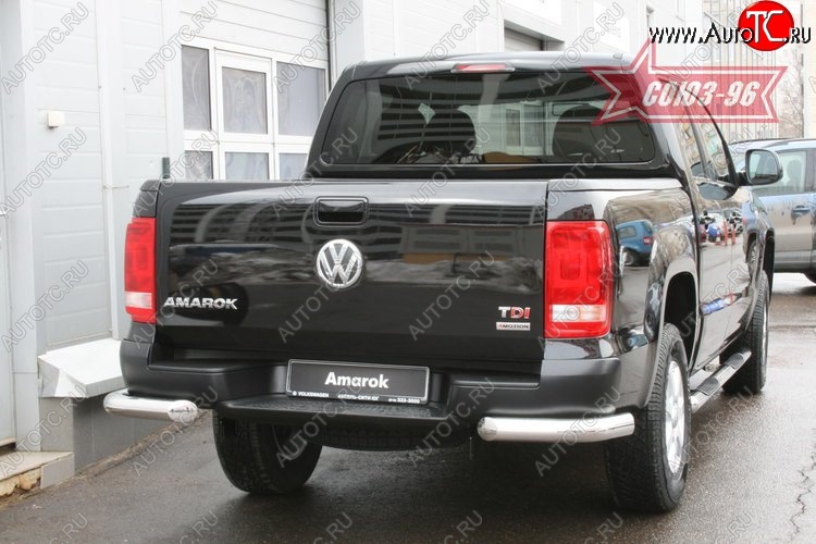 12 779 р. Защита заднего бампера Souz-96 (d76) Volkswagen Amarok дорестайлинг (2009-2016)  с доставкой в г. Майкоп