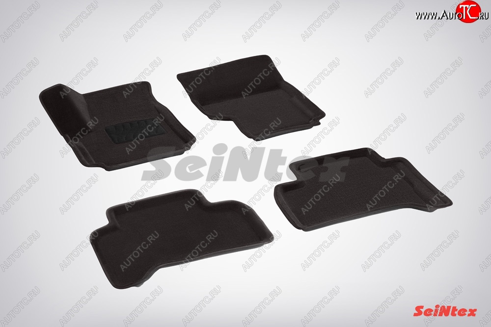 5 899 р. Износостойкие коврики в салон 3D VW AMAROK черные (компл) Volkswagen Amarok дорестайлинг (2009-2016)  с доставкой в г. Майкоп