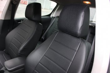 5 999 р. Чехлы на сиденья из экокожи Seintex (полосы, 40/60) Volkswagen Amarok дорестайлинг (2009-2016)  с доставкой в г. Майкоп. Увеличить фотографию 6