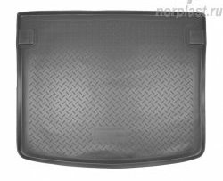 Коврик в багажник Norplast Unidec (правая сдвижная дверь, подъемная задняя) Volkswagen Caddy  2K (2003-2020) дорестайлинг, рестайлинг (Цвет: черный)