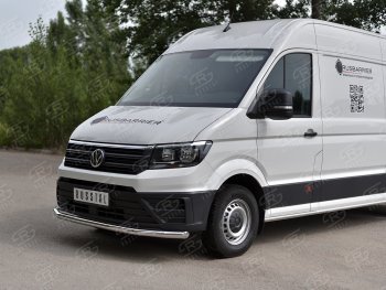18 949 р. Защита переднего бампера (Ø63 мм, нержавейка) SLITKOFF  Volkswagen Crafter  2 (2017-2025)  с доставкой в г. Майкоп. Увеличить фотографию 2