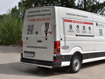 15 549 р. Защита заднего бампера (Ø63 мм, нержавейка) SLITKOFF Volkswagen Crafter 2 (2017-2025)  с доставкой в г. Майкоп. Увеличить фотографию 3