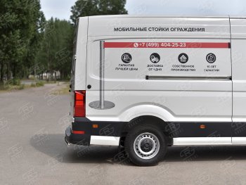 16 299 р. Защита заднего бампера (Ø75х42 мм, нержавейка) Russtal Volkswagen Crafter 2 (2017-2025)  с доставкой в г. Майкоп. Увеличить фотографию 3