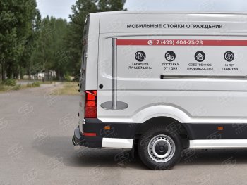 16 999 р. Защита заднего бампера (Ø76 мм, нержавейка) SLITKOFF Volkswagen Crafter 2 (2017-2025)  с доставкой в г. Майкоп. Увеличить фотографию 2