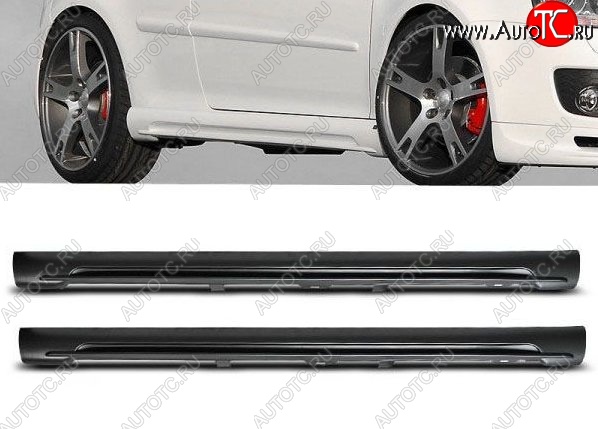 11 899 р. Пороги накладки GTI Style Volkswagen Golf 5 хэтчбэк (2003-2009) (Неокрашенные)  с доставкой в г. Майкоп