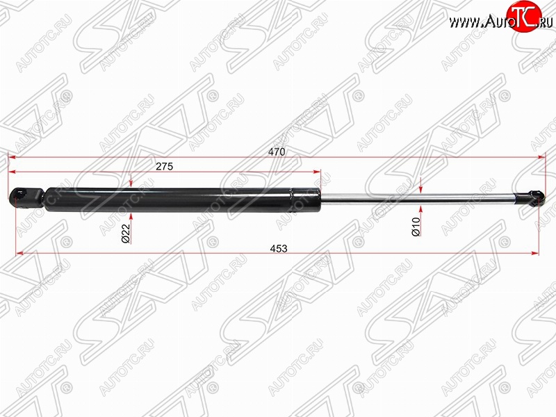 579 р. Газовый упор крышки багажника SAT  Volkswagen Golf  5 (2003-2009) хэтчбэк  с доставкой в г. Майкоп