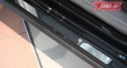 2 204 р. Накладки на внутренние пороги Souz-96 (без логотипа) Volkswagen Golf 5 хэтчбэк (2003-2009)  с доставкой в г. Майкоп. Увеличить фотографию 2