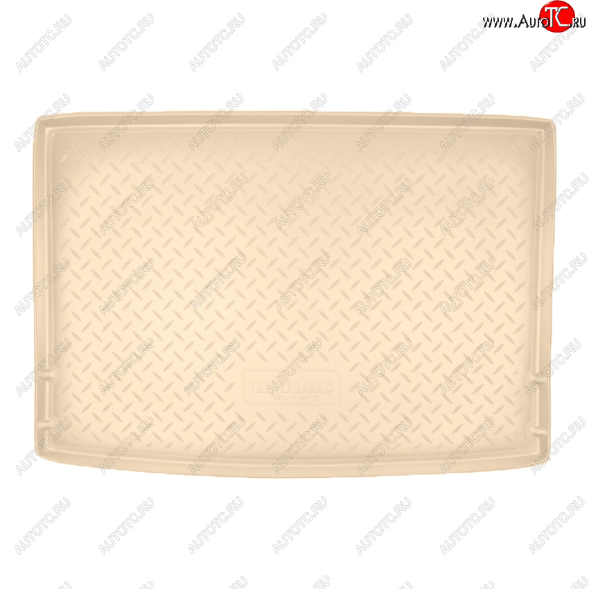 1 999 р. Коврик багажника Norplast Unidec  Volkswagen Golf  5 (2003-2009) хэтчбэк (Цвет: бежевый)  с доставкой в г. Майкоп