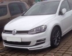 3 749 р. Накладка на передний бампер CT Volkswagen Golf 7 дорестайлинг, хэтчбэк 5 дв. (2012-2017) (Неокрашенная)  с доставкой в г. Майкоп. Увеличить фотографию 2