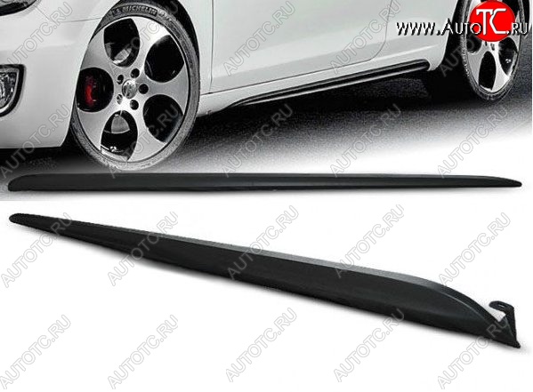 3 499 р. Пороги накладки (хетчбек) GTI Style Volkswagen Golf 6 хэтчбэк 5 дв. (2008-2014) (Неокрашенные)  с доставкой в г. Майкоп