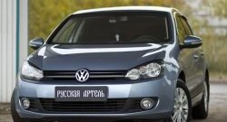 569 р. Реснички на фары RA Volkswagen Golf 6 хэтчбэк 5 дв. (2008-2014) (Неокрашенные)  с доставкой в г. Майкоп. Увеличить фотографию 2