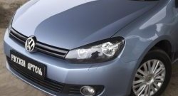569 р. Реснички на фары RA Volkswagen Golf 6 хэтчбэк 5 дв. (2008-2014) (Неокрашенные)  с доставкой в г. Майкоп. Увеличить фотографию 3