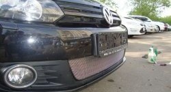 1 539 р. Сетка на бампер Russtal (хром) Volkswagen Golf 6 хэтчбэк 5 дв. (2008-2014)  с доставкой в г. Майкоп. Увеличить фотографию 2