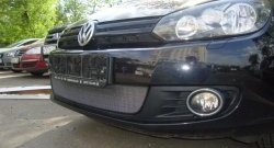 1 539 р. Сетка на бампер Russtal (хром) Volkswagen Golf 6 хэтчбэк 5 дв. (2008-2014)  с доставкой в г. Майкоп. Увеличить фотографию 3
