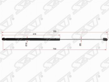 Газовый упор капота SAT Volkswagen Golf  6 (2008-2014) хэтчбэк 5 дв.